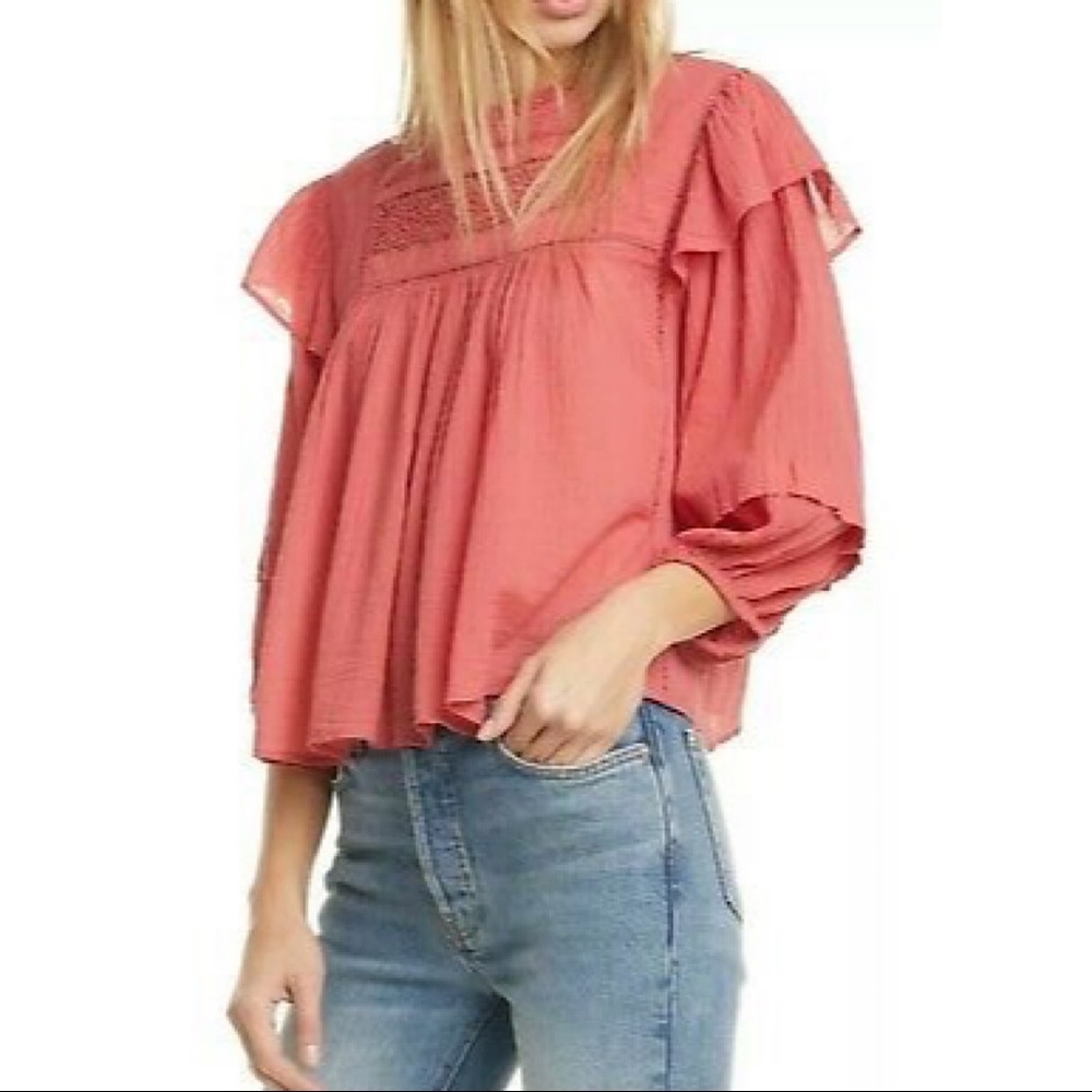NWT Laura Eyelet Lace Blouse